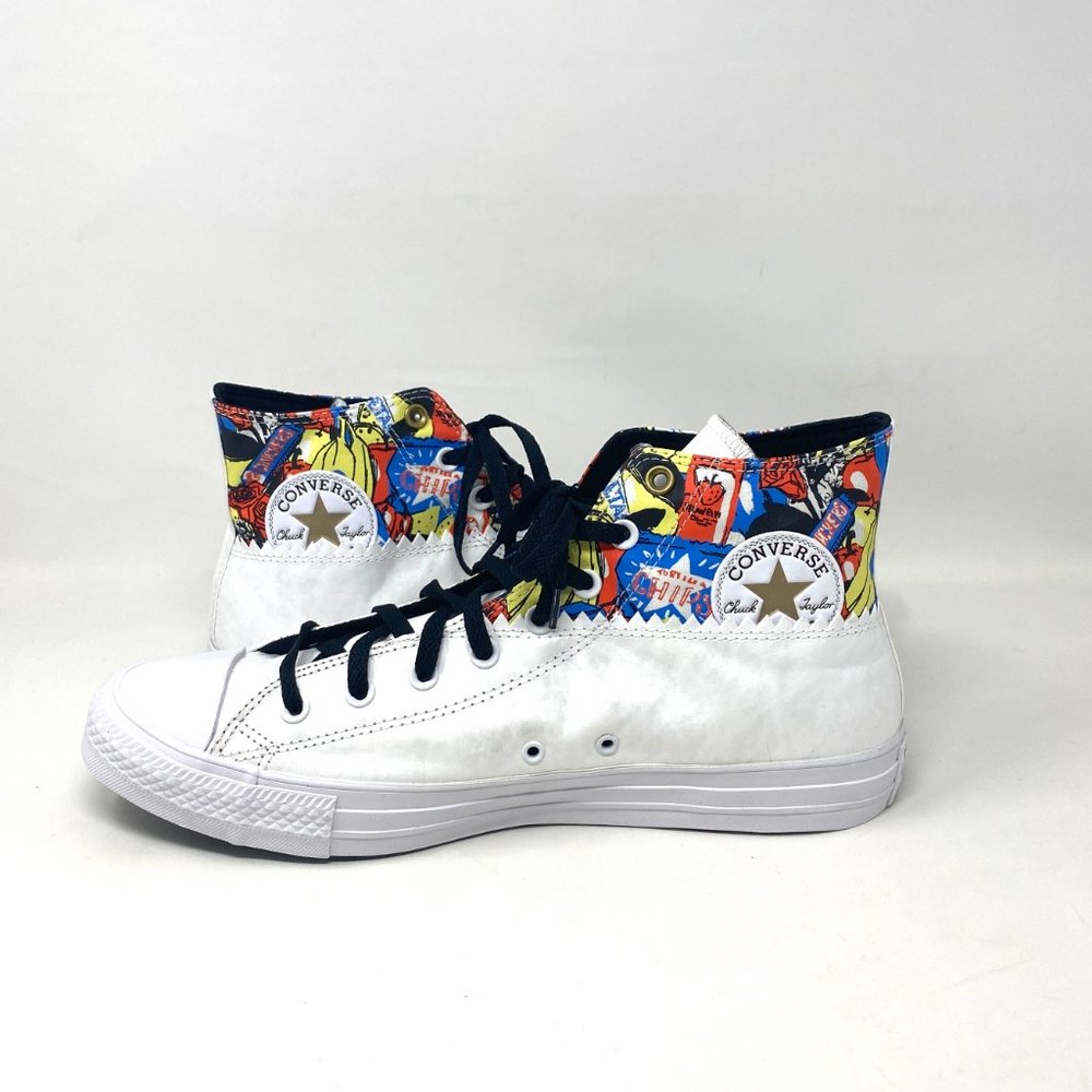 💖MEGA SALE💖Converse CTAS Chuck Taylor Hi Mi Gente Leather White Women 171494C - Picture 6 of 10